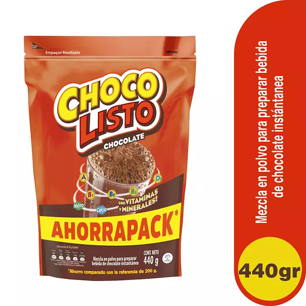 Modificador Chocolisto Doypack 440g