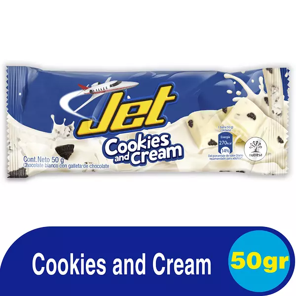 Chocolatina Jet Cookies And Cream 50g