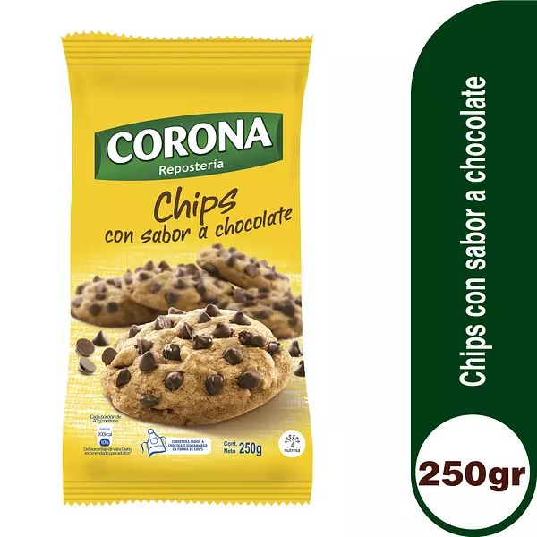 Chips con Sabor A Chocolate Corona 250g