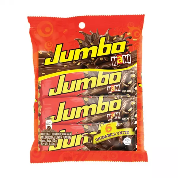 Chocolatina Jumbo Mani 6*40g