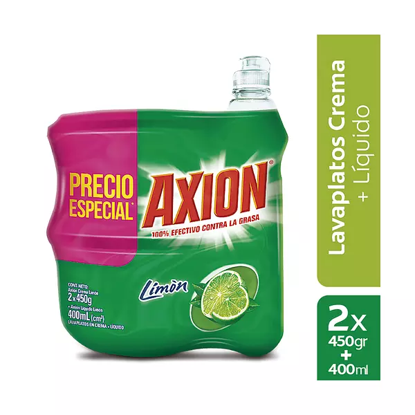 Lavaloza Axion Limón 2*450g + 400ml