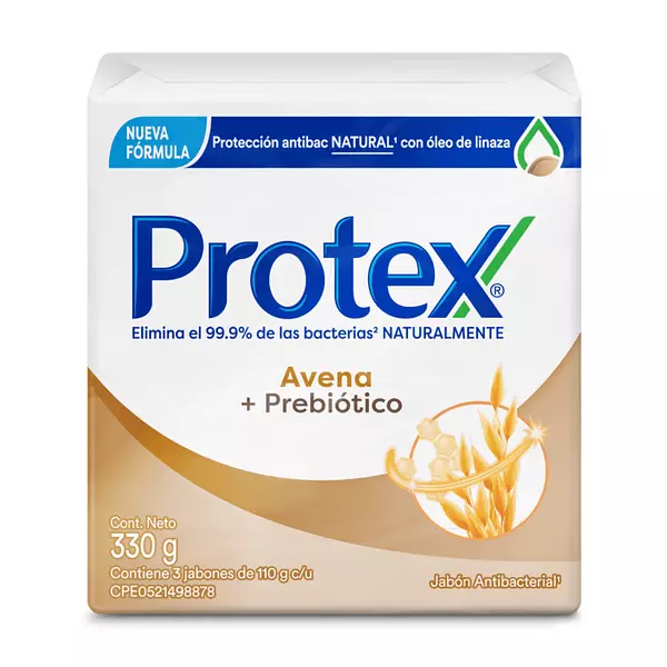 Jabon De Barra Protex Avena Tripack 110g