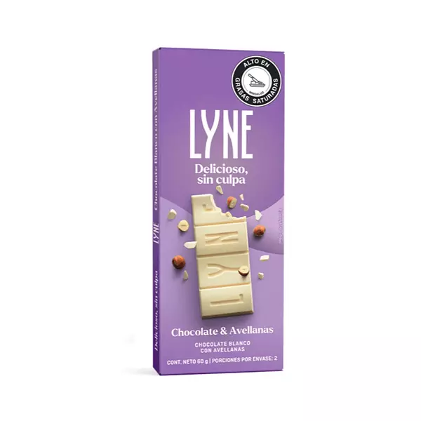 Chocolatina Lyne con Avellanas 60g