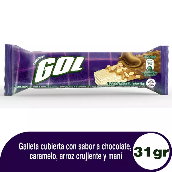 Galleta Gol Chocolate Caramelo 28g