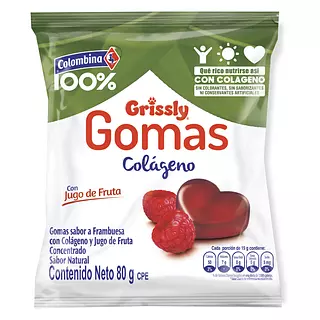 Gomas 100% Colombina con Colageno 63g