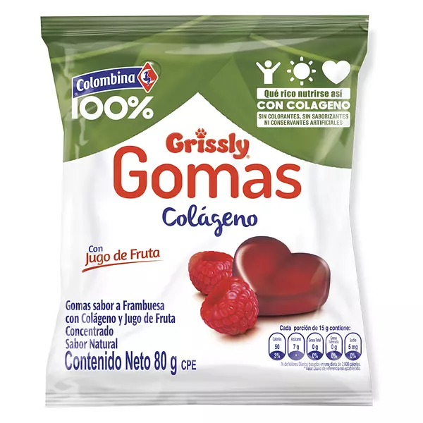 Gomas 100% Colombina con Colageno 63g