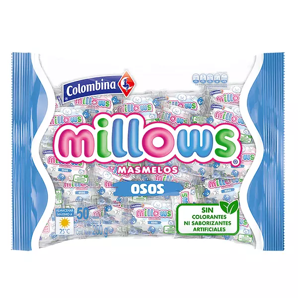 Masmelos Millows Individual Osos 225g