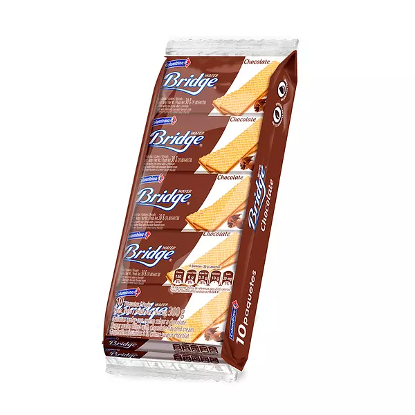 Galletas Wafer Bridge Individual Chocolate 300g