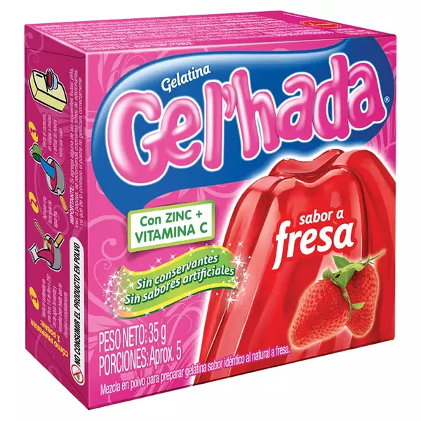 Gelatina Gel`Hada Fresa 35g