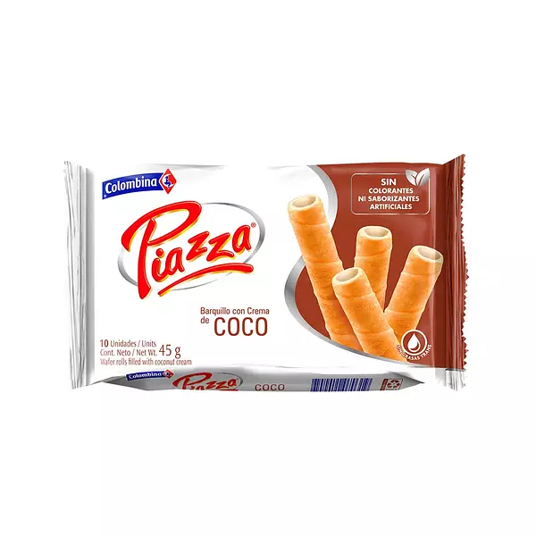 Piazza Colombina 45g con Crema de Coco