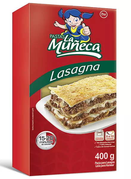 Pasta La Muñeca Lasagna 400g