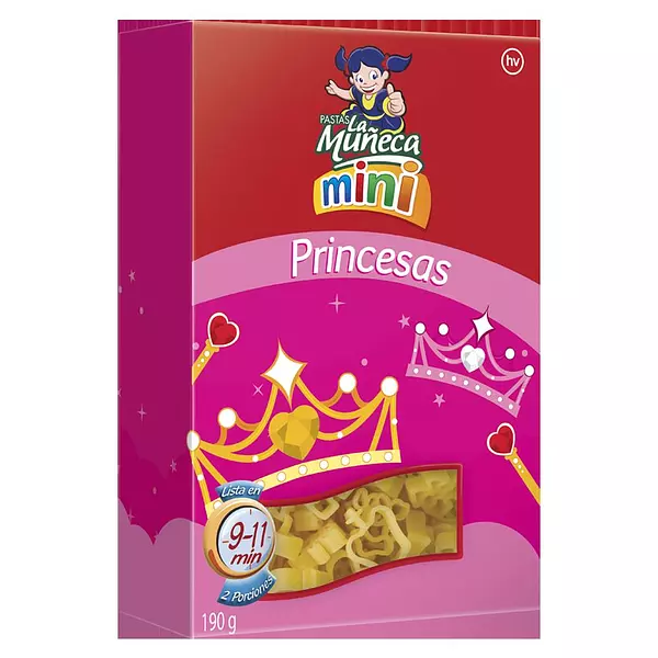 Pasta La Muñeca Mini Princesas 190g