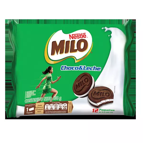 Milo Galleta x 408gr Choco Leche