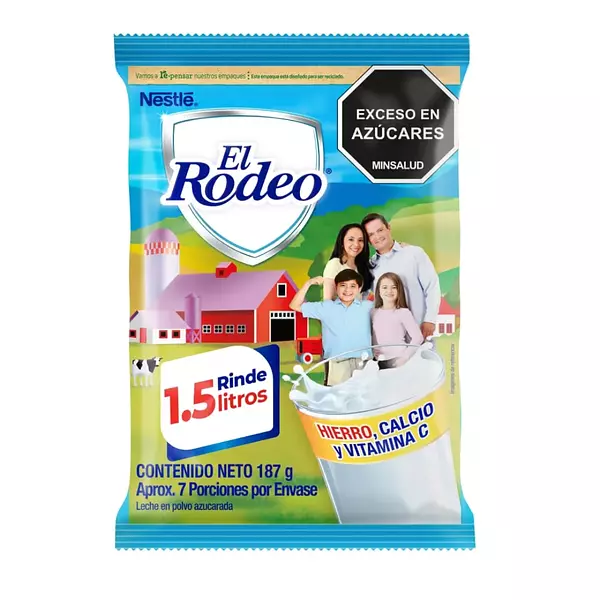 Leche Rodeo 187g Hierro