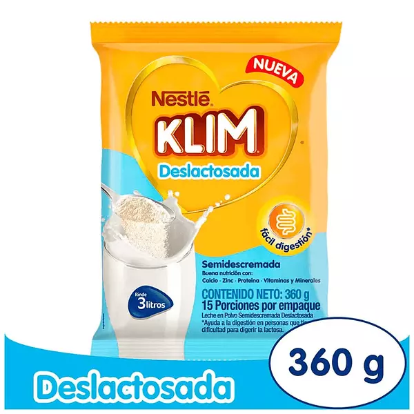 Leche Klim Deslactosada 360g