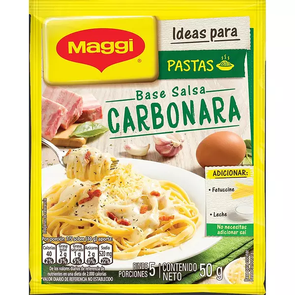 Maggi Salsa para Pastas Carbonara x 50gr