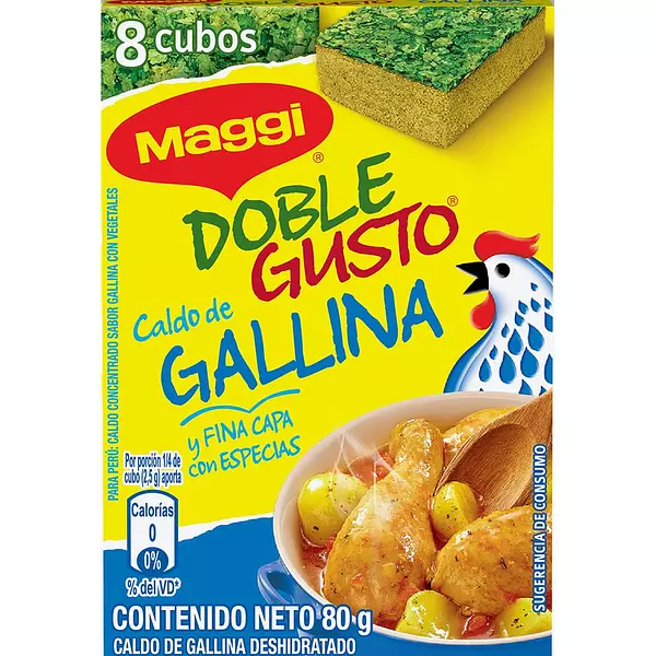 Maggi Doble Gusto 8 Tab x 80gr Gallina