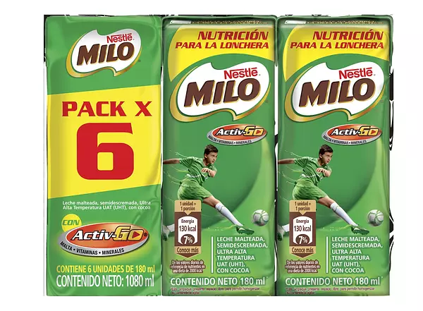 Bebida Milo 6*180