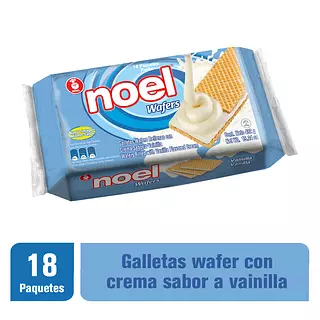 Galleta Noel Wafers Vainilla 24g*18 Und