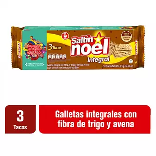 Galleta Saltin Integral Tres Tacos 415g