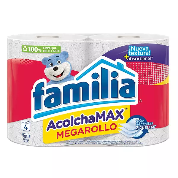 Papel Higienico Familia Mega Rollo 4*29.5 M