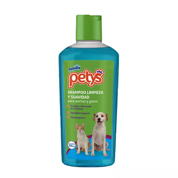 Shampoo para Mascotas Petys Limpieza y Suavidad 235ml