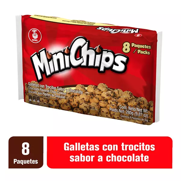 Galleta Minichips Chocolate 8*35g