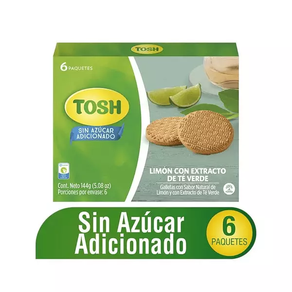 Galleta Tosh Sin Azucar Limon 6*24g