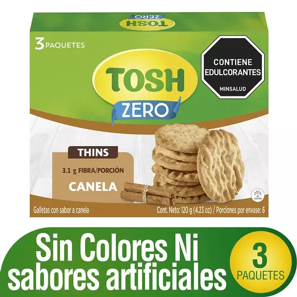 Galleta Tosh Zero Canela 120g