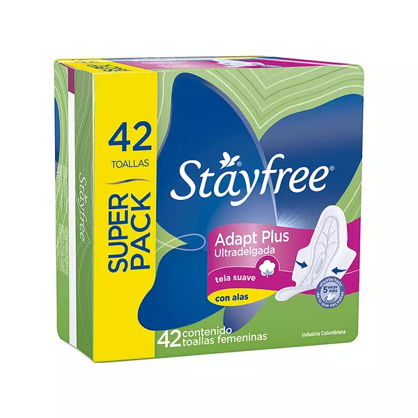 Stayfree Especial x 42 con Alas Ultradelgada