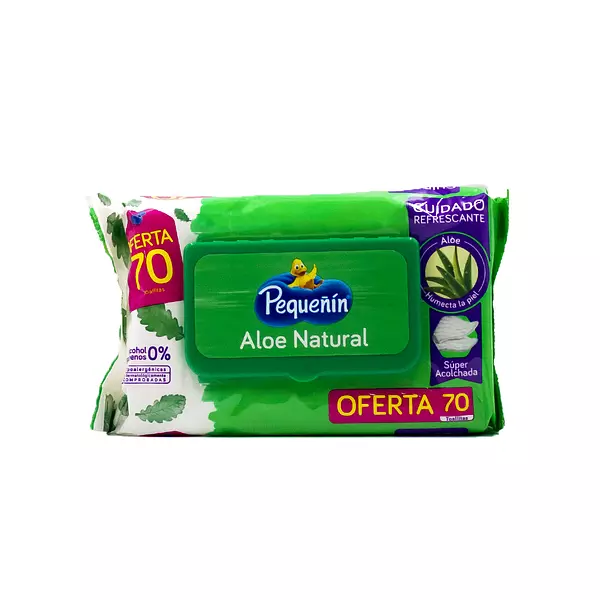 Pañitos Humedos Pequeñin Oferta Aloe 70 Und