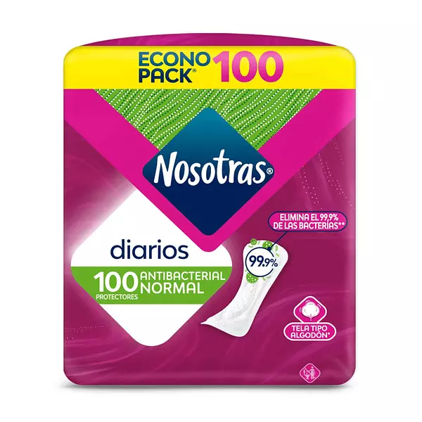 Protectores Nosotras Diarios Normal 100 Und