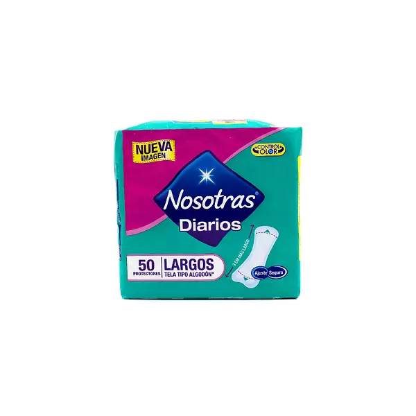 Protectores Nosotras Diarios Largos 50 Und