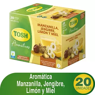 Aromatica Tosh Manzanilla Limon y Jengibre 20 Und