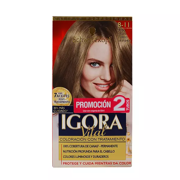 Igora Vital N8/11 Rubio Claro Cenizo