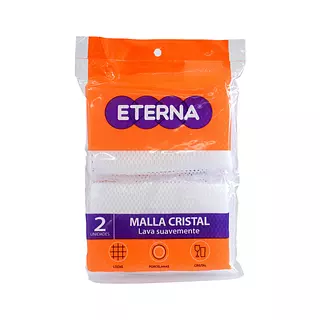 Esponjilla Eterna Malla Cristal x 2