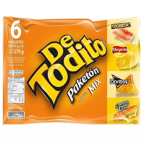 Pasabocas de Todito Mix Sexta 45g