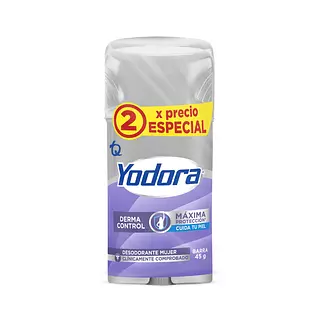 Desodorante Yodora Barra Derma Control Duo 45g