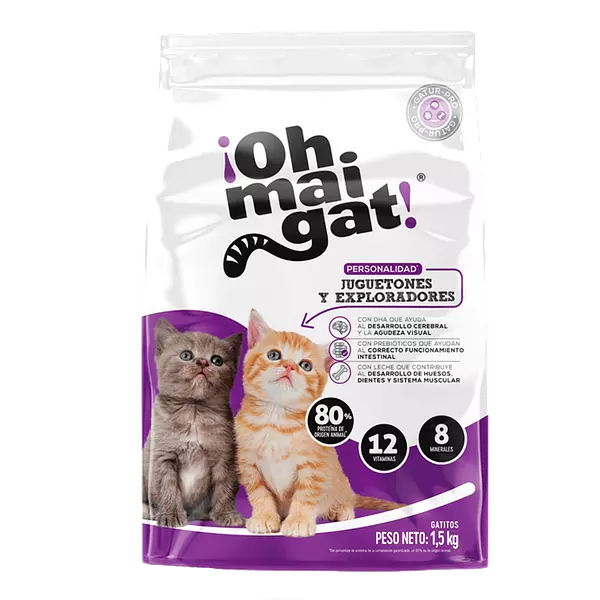 Alimento para Gatos Oh Mai Gat Gatitos de 1.5 K