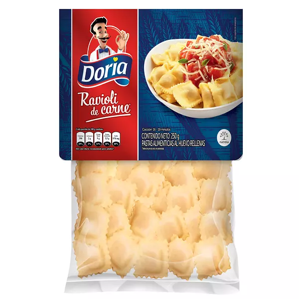 Pasta Doria x 250gr Ravioli Carne