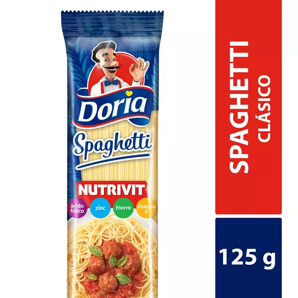 Pasta Doria x 125gr Espaguetes