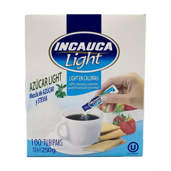 Azucar Incauca Light 100 Tubipaks