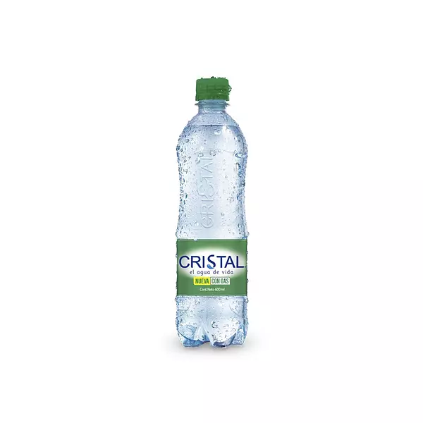 Agua Cristal con Gas Pet 600ml