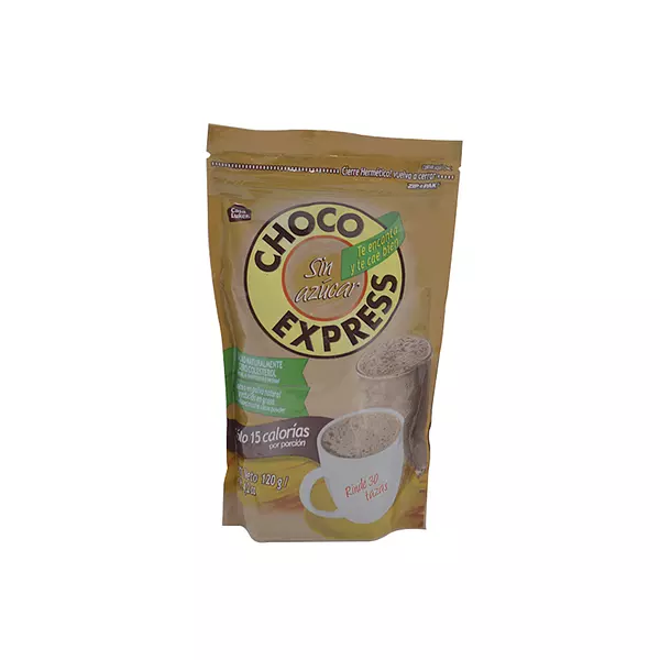 Choco Express Sin Azucar Zip Pak 120g