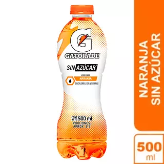 Gatorade Sin Azucar Naranja 500ml