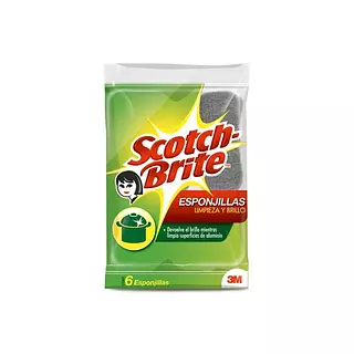 Esponjilla Scotch Brite Doble Uso x 1 Brittex