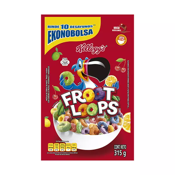 Cereal Kelloggs Froot Loops 315g