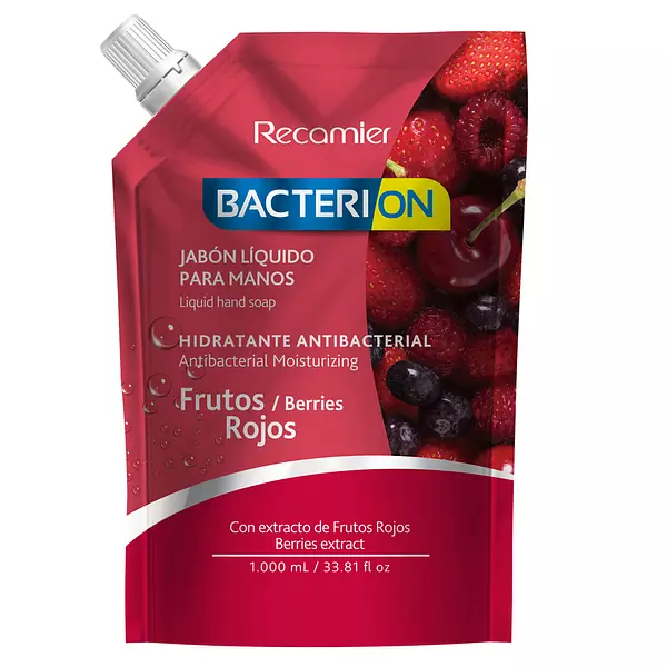 Recamier Bacterion Jabon L.X 500cc Rto Frutos Rojos