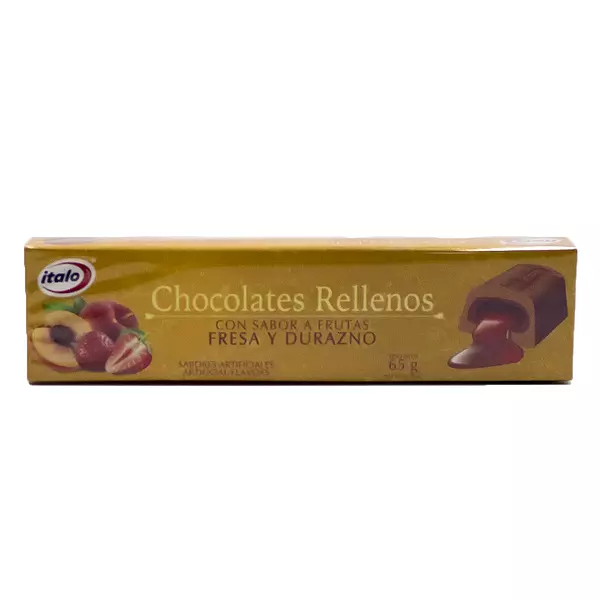 Chocolatina Italo Fresa Durazno 65g