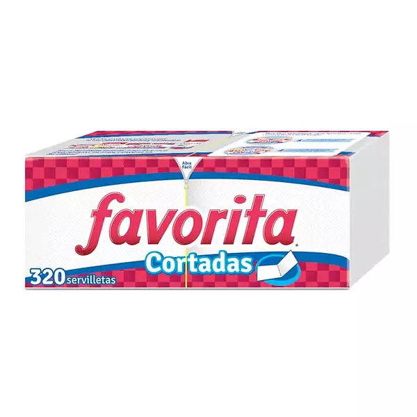 Servilleta Favorita Cortadas 300 Und